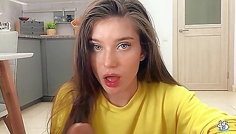 Maria takes a creampie from behind