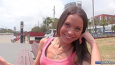 Sexy cutie has a sex toy