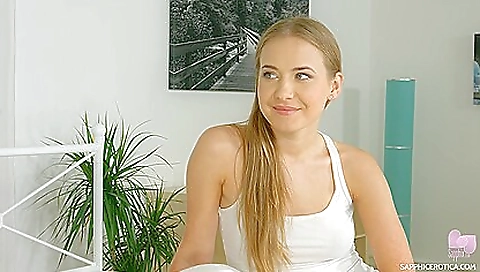 Two lesbian babes fucking on the bed