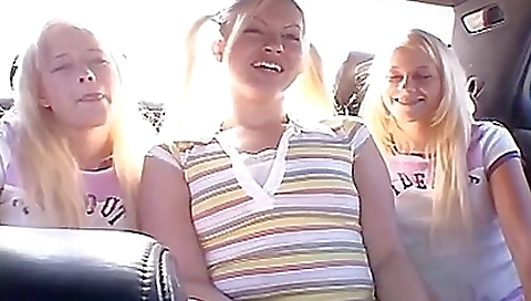 Sexy blonde watermelon first time with a slut